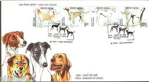 India 2005 Breeds of Dogs Pet Animals Se-tenant Phila-2108 FDC