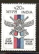India 1972 Greeting to Our Forces Military Phila-554 MNH