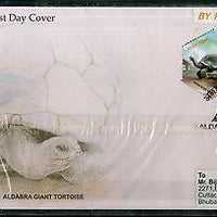 India 2008 Aldabra Giant Tortoise Reptiles Phila-2367a Commercial Used FDC - 04