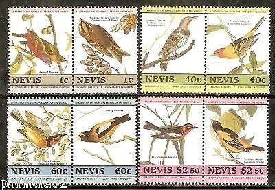 Nevis 1985 John J. Audubon's Birds Paintings Wildlife Fauna 8v MNH # 3317