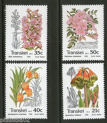 Transkei 1990 Flower Plants Trees Flora Sc 243-46 MH # 4288