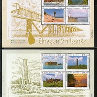 Sri Lanka 2016 Tourism Bridge Lighthouse Sand Dunes Waterfall lake 3M/s MNH 7968