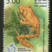 Sri Lanka 2014 Wildlife Day Mountain Bourglass Tree Frog Amphibian MNH # 4764