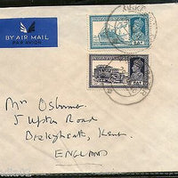India 1940 KG VI Transport Multi Stamped Cover Kirkee Bazar to England # 1452-18