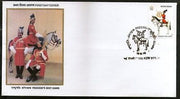 India 1998 Presiden's Body Gaurd Military Costume Horse-rider Flag FDC # F1653