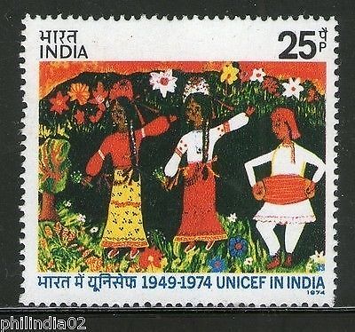 India 1974 UNICEF IN India Phila-624 MNH