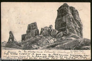 Austria 1908 Italy Ampezzo The Five Rocks View Picture Post Card to Holland #220