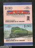 St. Vincent Gr. Union 1987 Class GG1 Old Rivets USA Locomotive Sc 51 Imperf MNH # 3415