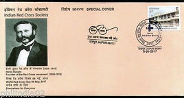 India 2017 World Red Cross Day Henry Dunant Health Special Cover # 7159