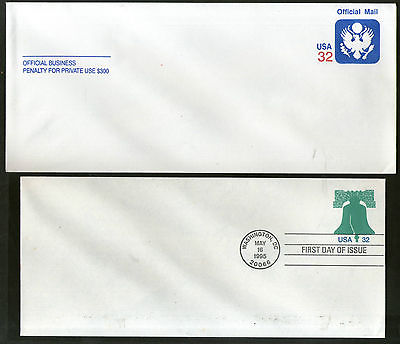 USA 2 Different Postal Stationary Envelope Mint # 6541
