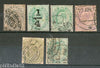 India 1902-11 King Edwaed 6 Diff Good Used Stamps Watermark unckecked # 2808