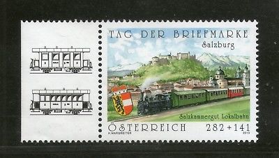 Austia 2013 Locomotive Railway Train Transport Day of the Stamp 1v MNH # 1743