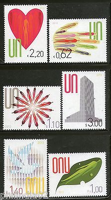 United Nations 2013 Definitive Heart Bird Head Quarter Human Rights 6v MNH # 3226