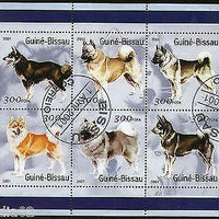 Guinea Bissau 2001 Breeds of Dogs Pet Animal M/s Sheetlet Cancelled # 8162