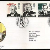 Great Britain 1995 Pioneers of Communication Rowland Hill Marconi 4v FDC # F13
