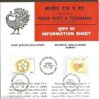 India 1983 Non-Aligned Jawaharlal Nehru Phila-923-24 Cancelled Folder