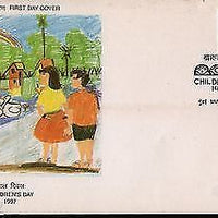 India 1997 Childern's Day Nehruji Phila-1584 FDC