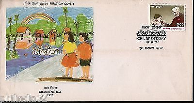 India 1997 Childern's Day Nehruji Phila-1584 FDC