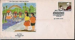 India 1997 Childern's Day Nehruji Phila-1584 FDC