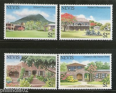 Nevis 1985 Tourism Tree Plantation Architecture Hotel Sc 280-83 MNH # 3082