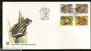 Venda 1982 Frogs Reptiles Amphibians Fauna Wildlife Sc 96-99 FDC # 16445