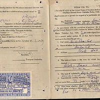 India Fiscal Indore State 8 As Motor Vehicle Fee T25 on Permit Document # 15032E