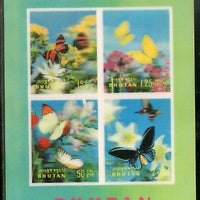 Bhutan 1968 Butterfly Insect Moth Papillon Exotica 3D M/s Sc 95H MNH # 9203
