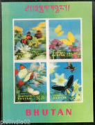 Bhutan 1968 Butterfly Insect Moth Papillon Exotica 3D M/s Sc 95H MNH # 9203