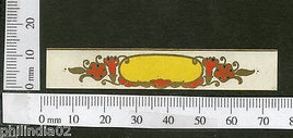 India 1950's Blank French Print Vintage Perfume Label Multi-Colour # 2323