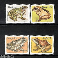 Venda 1982 Frogs Reptiles Amphibians Fauna Wildlife Sc 96-99 MNH # 5405