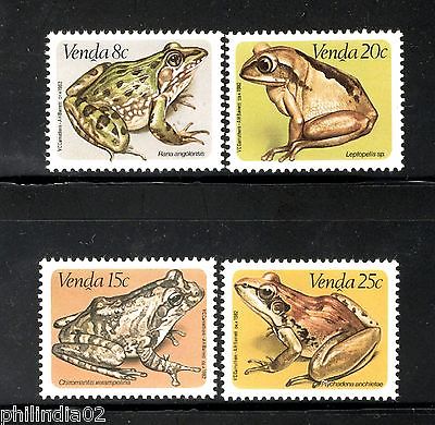 Venda 1982 Frogs Reptiles Amphibians Fauna Wildlife Sc 96-99 MNH # 5405