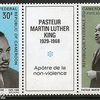 Cameroun 1968 Martin Luther King Nobel Prize Setenant Sc C111 & C115 MNH # 1979