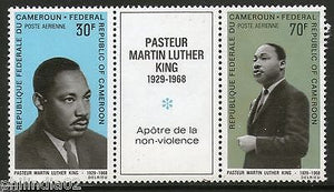 Cameroun 1968 Martin Luther King Nobel Prize Setenant Sc C111 & C115 MNH # 1979