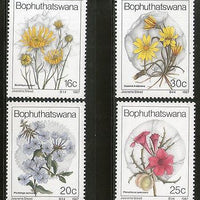 Bophuthatswana 1987 Wild Flower Trees Plants Flora Sc 192-95 MNH # 4287