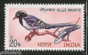 India 1968 Indian Birds - Red-billed Blue Magpie Phila-476 MNH