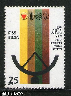 India 1975 Satellite Television Telecommunication Phila-650 MNH