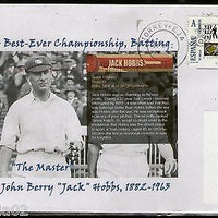 Spain 2012 Sir John Berry Jack Hobbs Cricket Customized Stamp on Used Cover #554