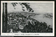 Hungary 1918 Budapest Royal Palace Bridge View Picture Post Card to Finland #1