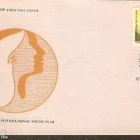 India 1985 Internat'al Youth Year Phila-1023 FDC