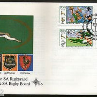 South Africa 1989 Rugby Board Sports Coat of Arms Sc 770-73 FDC # 6051