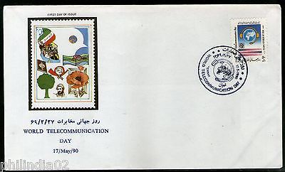 Eran 1990 World Telecommunications Day Science Dove Flag Flower Sc 2440 FDC 7197