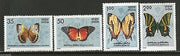 India 1981 Indian Butterflies Moth Insect Phila-869a 4v MNH