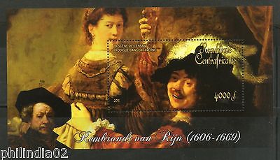 Central African Republic 2011 Painting by Rembrandt Art Sc 1760 M/s MNH # 13341