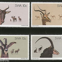 South West Africa 1980 Impala Deer Antelope Animal Wildlife Sc 443-46 MNH # 4311