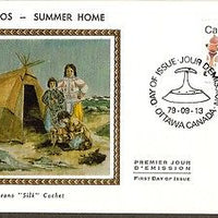 Canada 1979 Inuit Eskimos Summer Ho Colorano Silk Cover # 13179