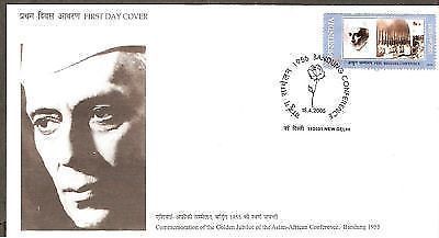 India 2005 Bandung Conference Jawaharlal Nehru Phila-2126 FDC