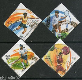 India 2000 XXVII Olympics Games Sydney 4v Phila-1781a Used Set