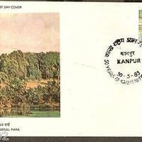 India 1983 Kanha National Park Deer Wildlife Animals Phila-931 FDC