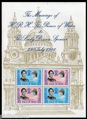 Isle of Man 1981 Princess Diana & Charles Royal Wedding M/s MNH # 9594