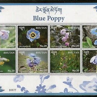 Bhutan 2017 Blue Poppy National Flowers Cactus Flora Plant Sheetlet MNH # 9630